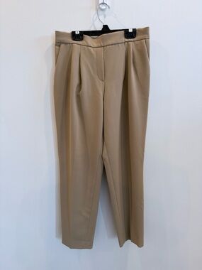 Babaton Cohen Trouser Size 8 Beige Minimalist Tailored Career Business Casual